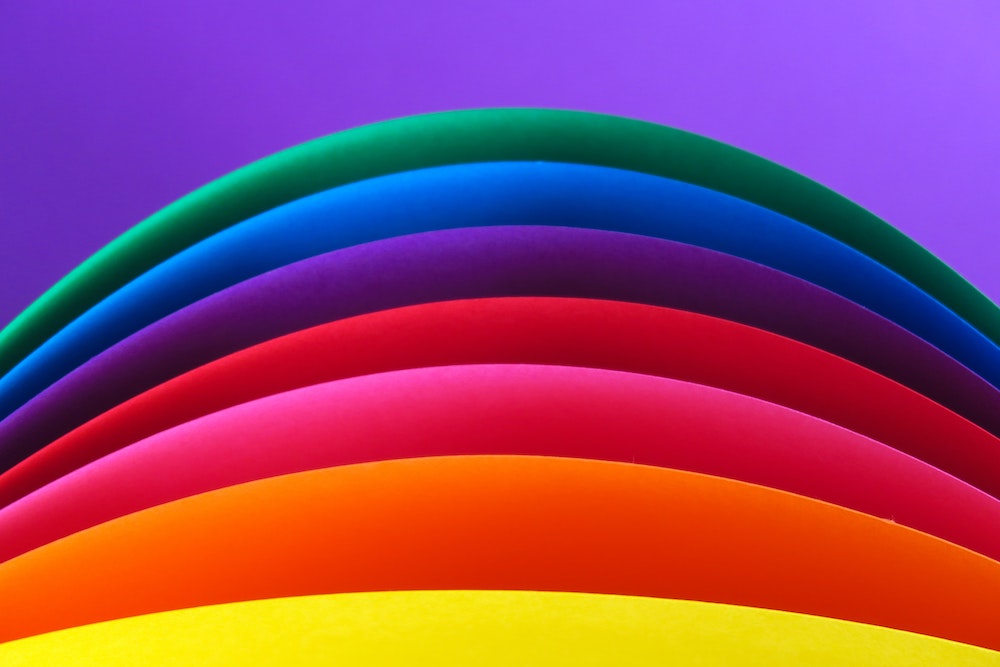 Photo of thick abstract rainbow by Daniele Levis Pelusi